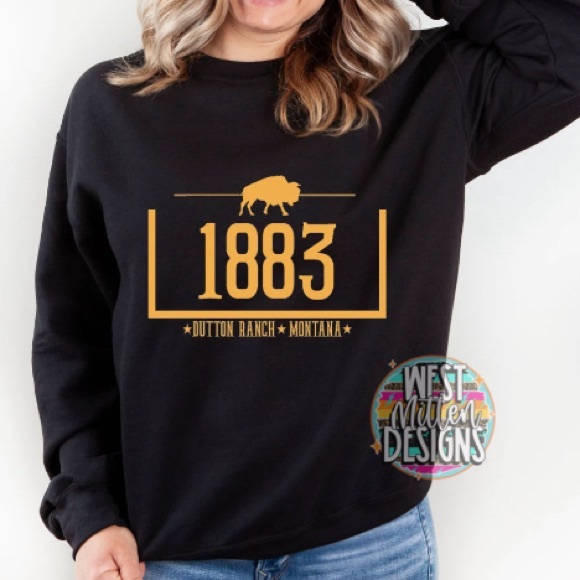 West Mitten Designs Tops - 1883 Yellowstone Sweatshirt